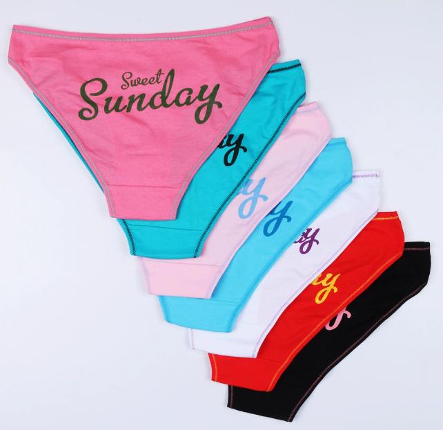 Monday - Sunday Ladies Briefs