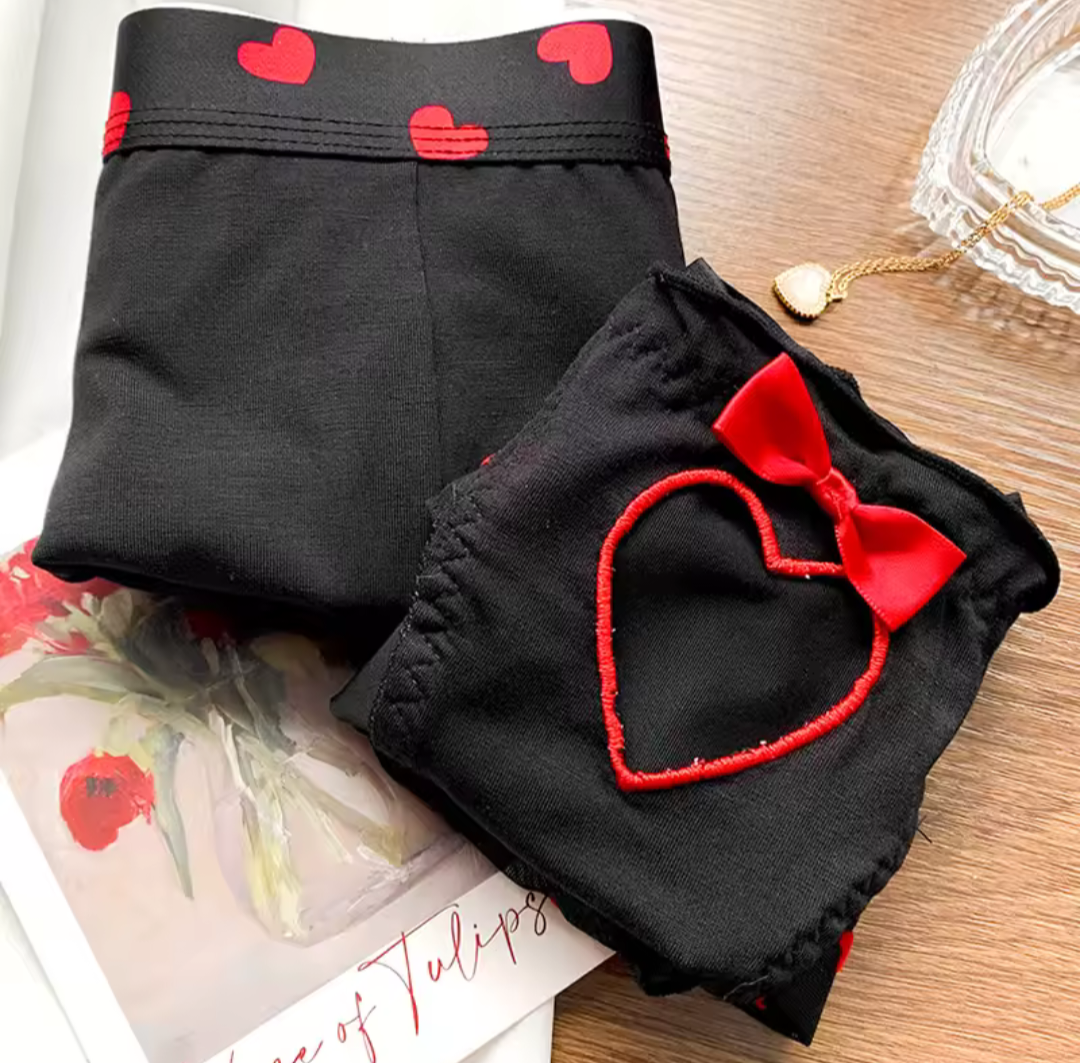 Valentines Knickers And Boxer Set
