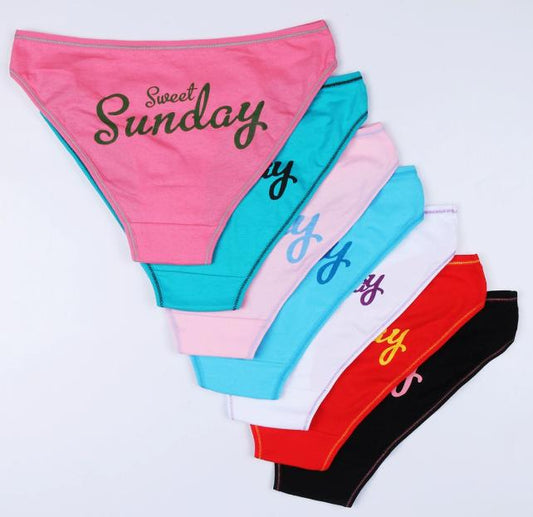 Monday - Sunday Ladies Briefs