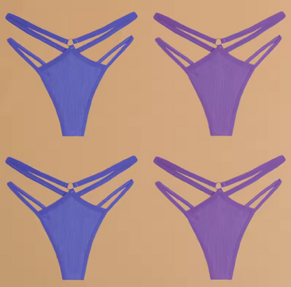 4 Pack Double Belt Thongs